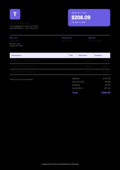 Studio template preview